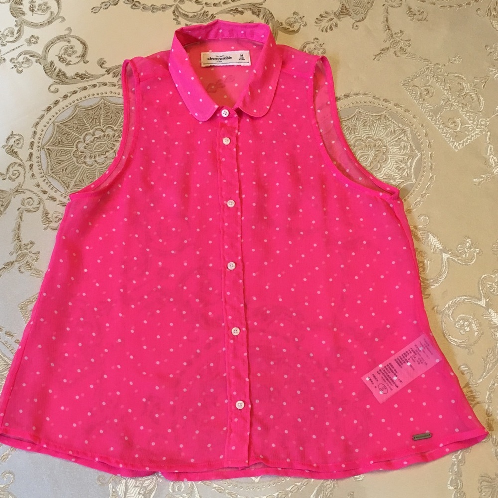 Abercrombie girls size M chiffon blouse